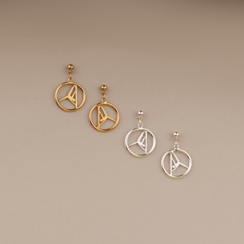 Jolly Gymnastics drop earrings