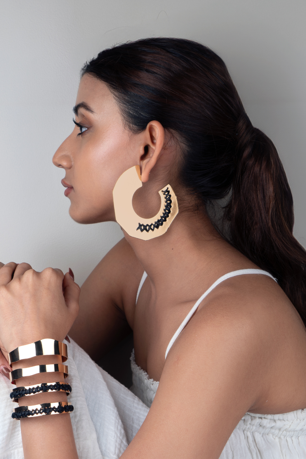 Oversize Raffia Hoops