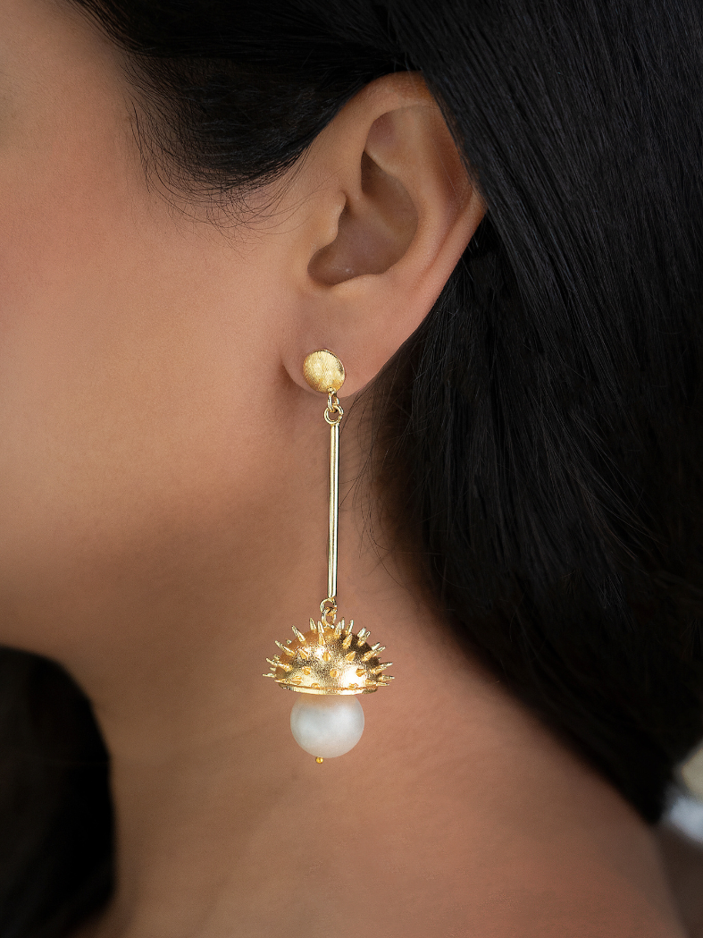 Pearl punk Earrings