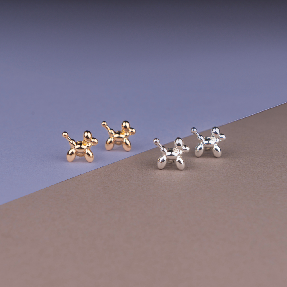 Balloon Dog stud earring