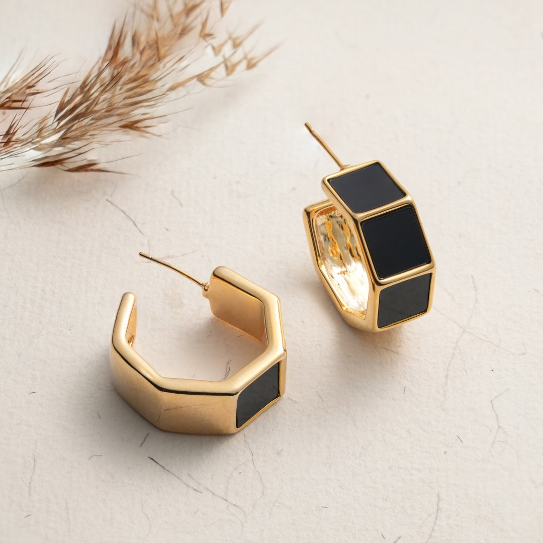 Lola Mini Hoops Black