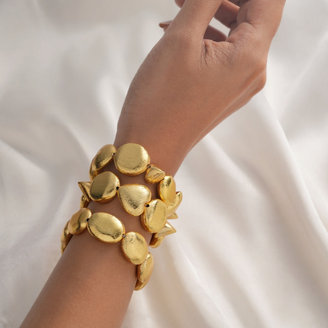 Organic Gold Stretchable Bracelet