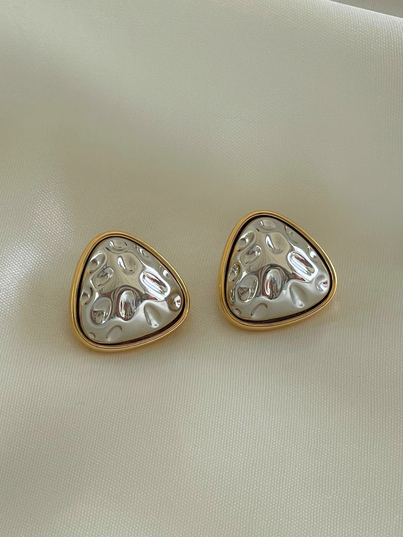 Tri-Angle My Love Earrings