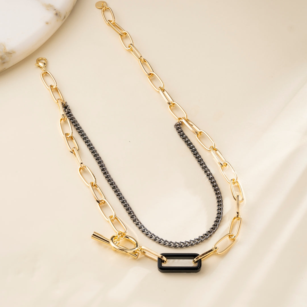 Blackout Luxe Layered neckpiece