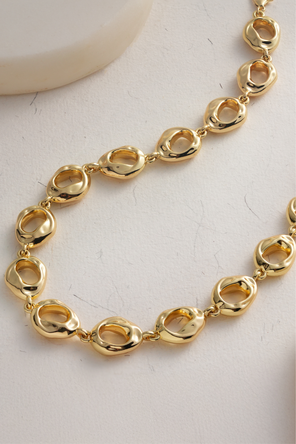 Molten Gold Link Necklace