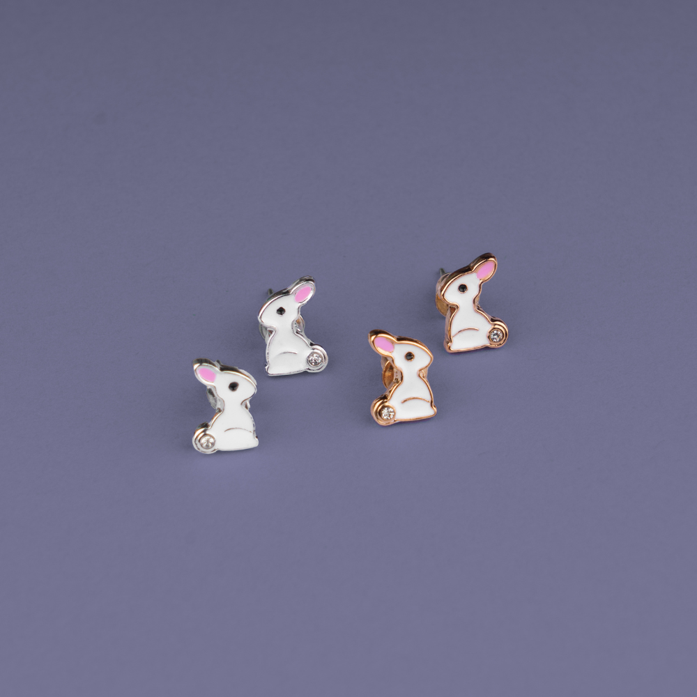 Ribby Rabbit stud earring