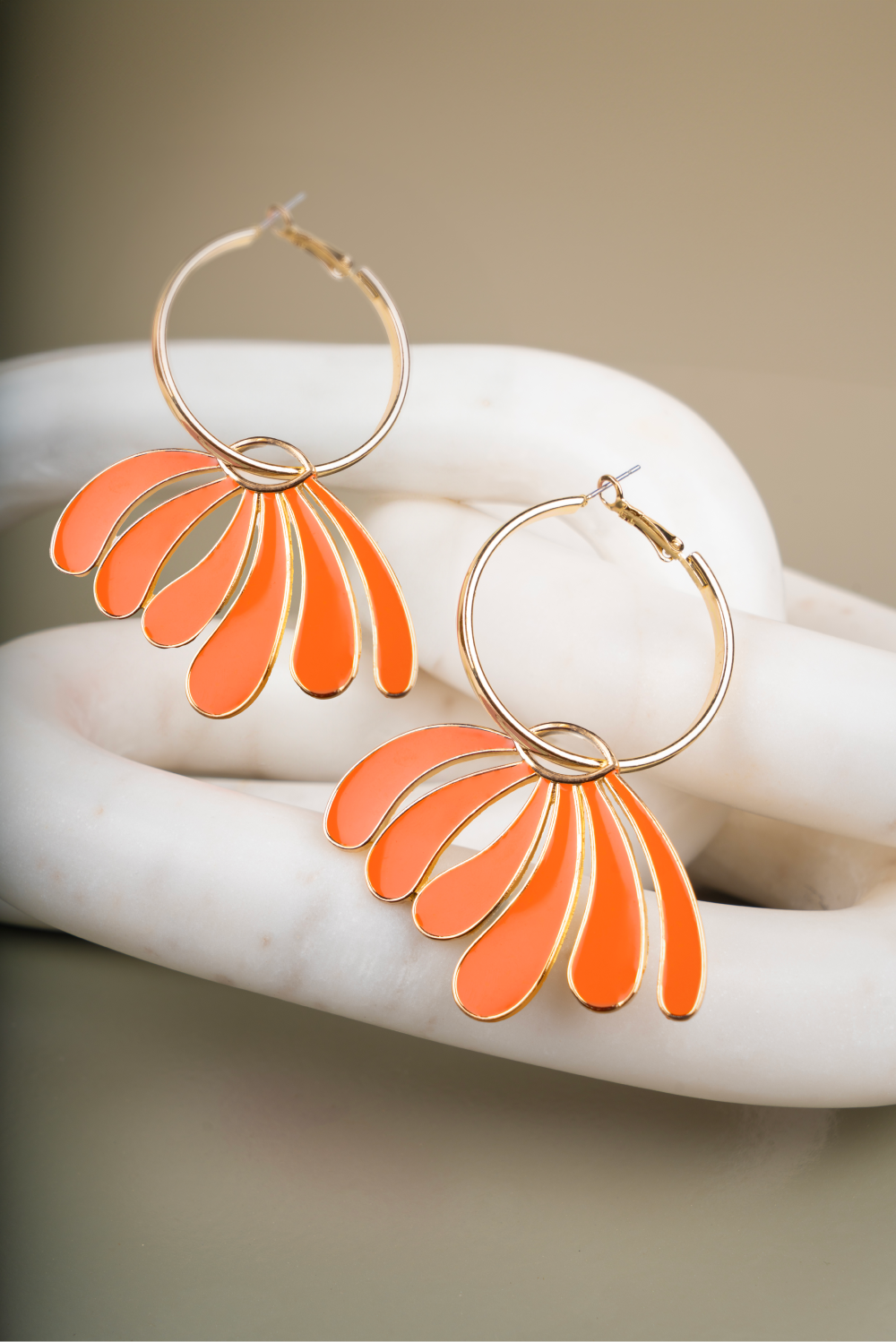 Mandarin Floral Hoops
