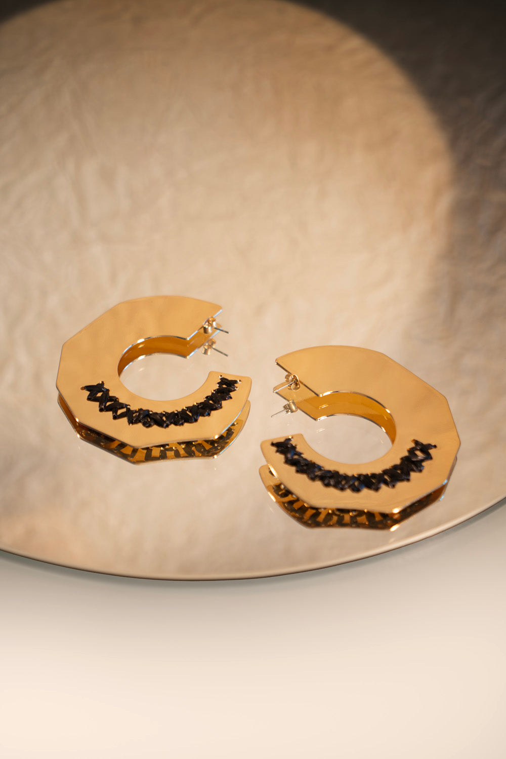 Oversize Raffia Hoops