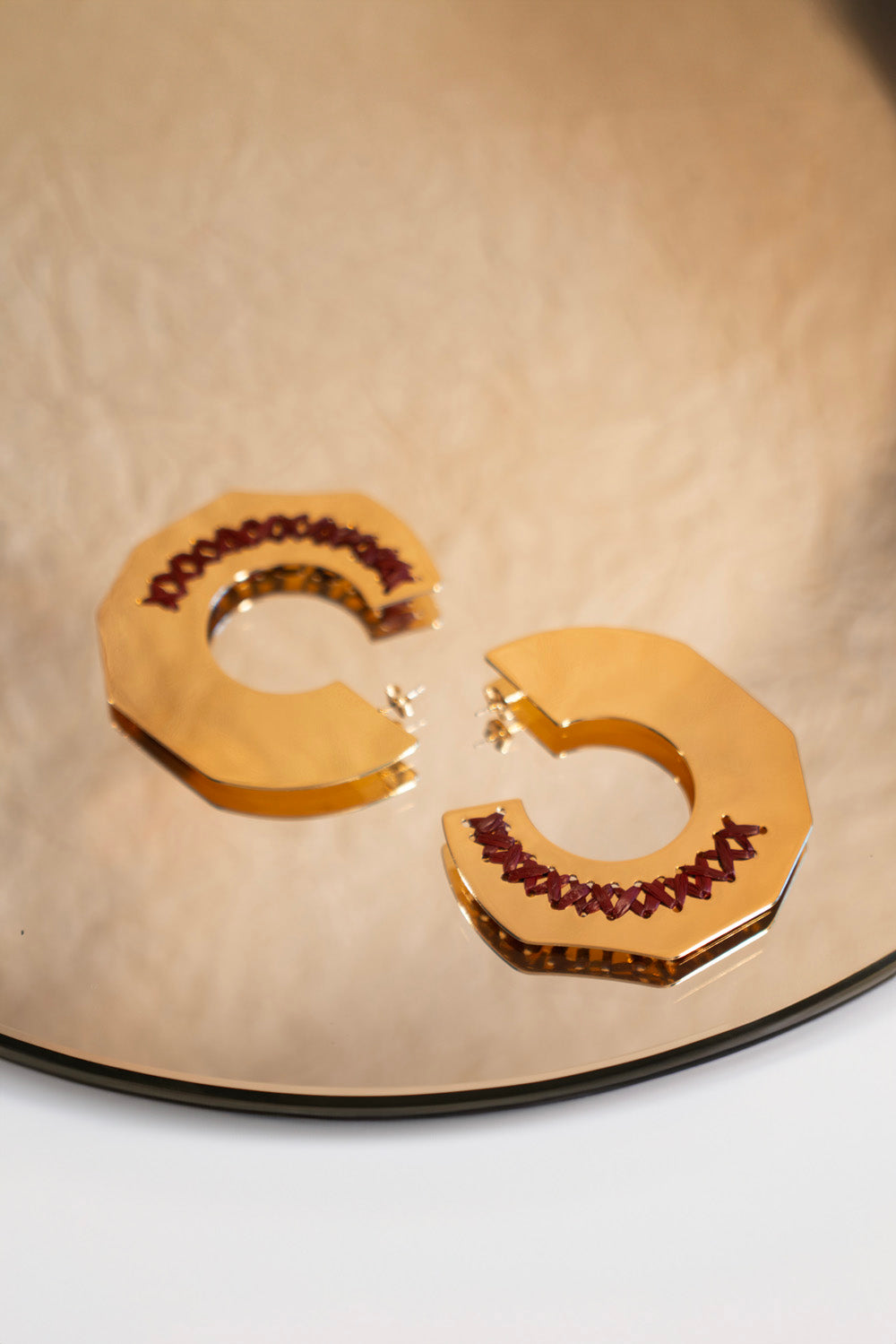 Oversize Raffia Hoops