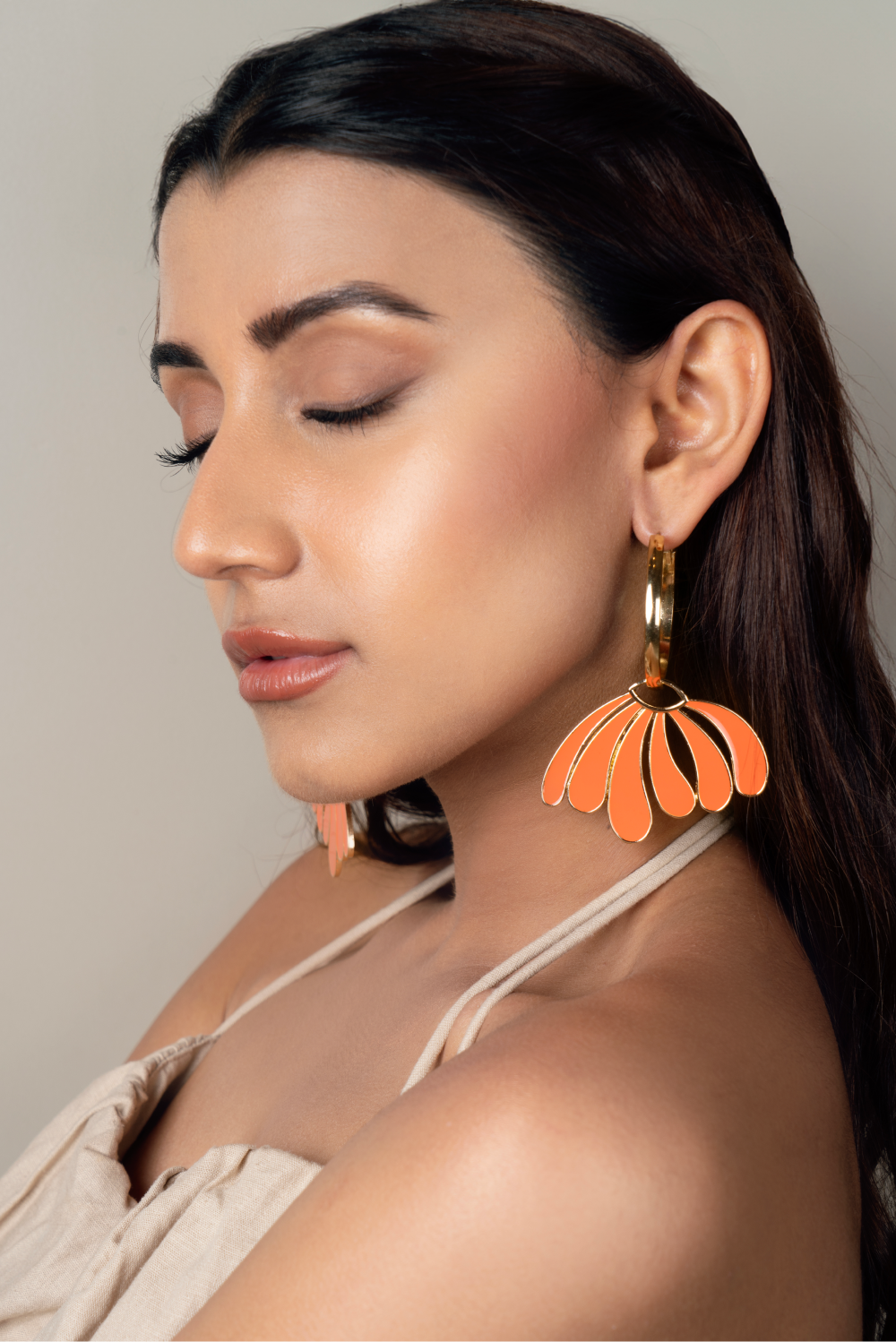 Mandarin Floral Hoops