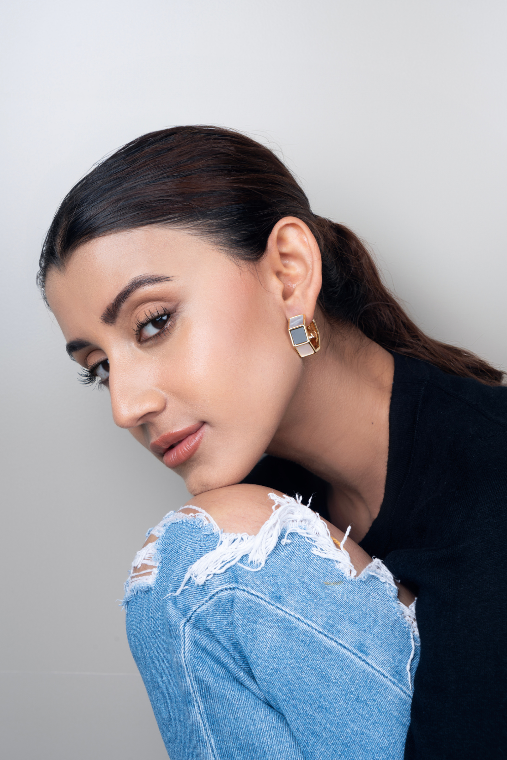 Lola Mini Hoops Grey