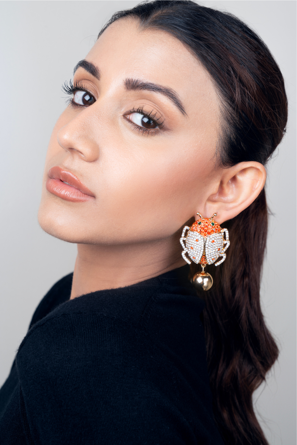 Beetle Drop Earrings