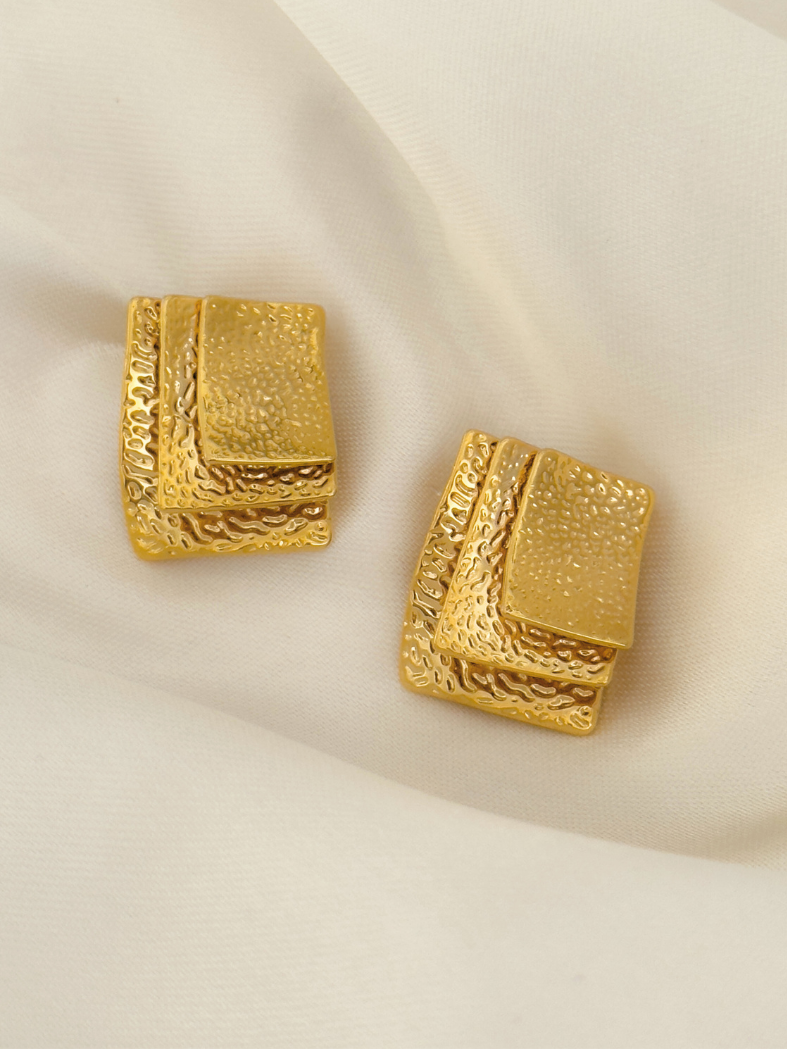 Gold Geo Studs