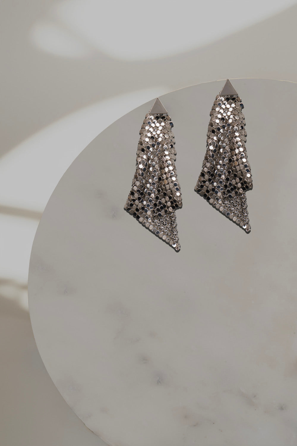 Silver Cascade Earrings